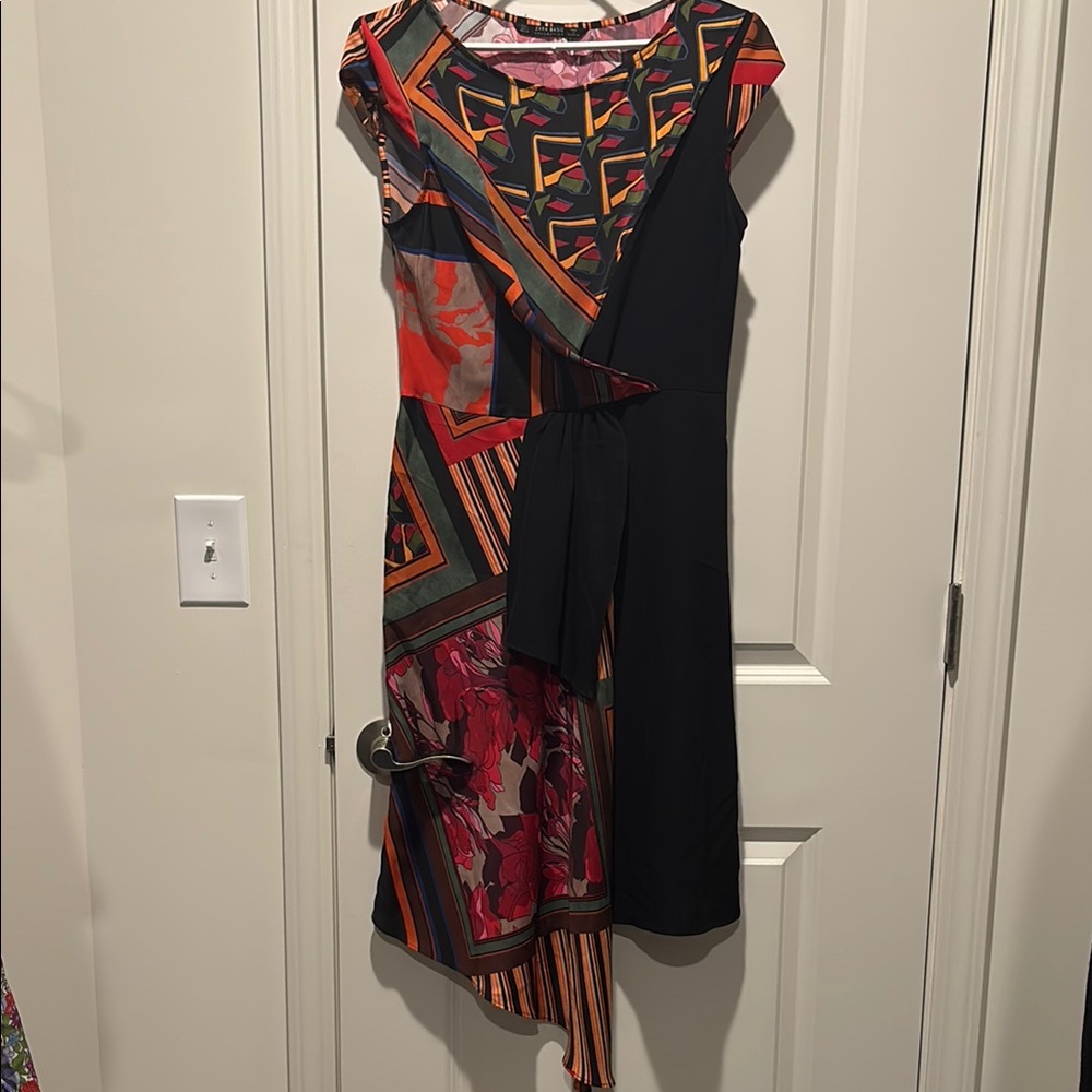Zara Multicolor Asymmetrical Women's Dress